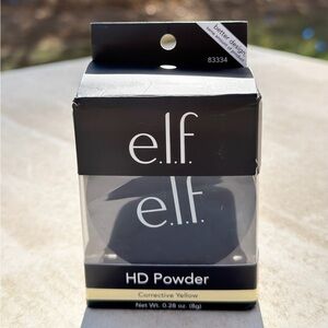 ELF HD High Definition face Powder makeup setting in Corrective Yellow
